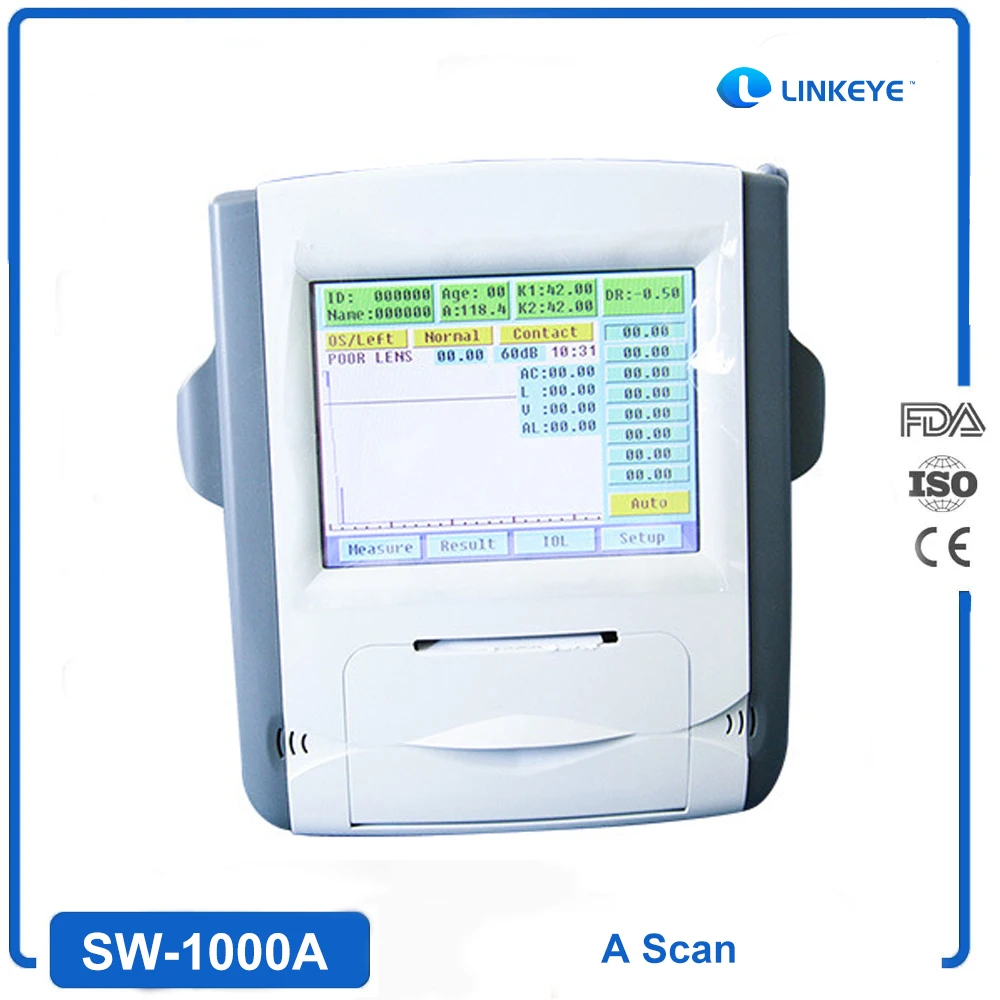 

LINKEYE Brand Ophthalmic Ultrasound A Scan with Pachymeter SW-1000A