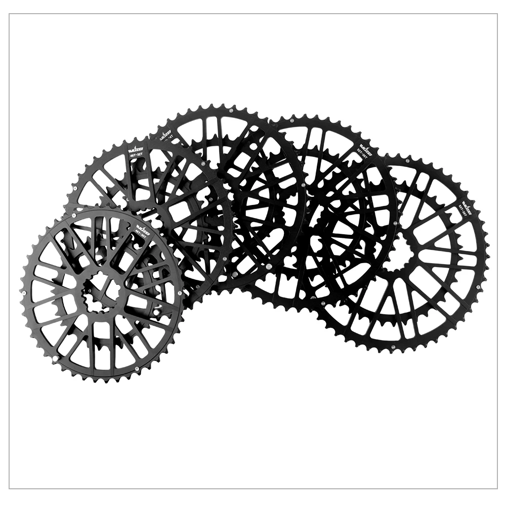 WUZEI Rennrad 3-Schrauben-Direktmontage-Kettenblatt 2x8 9 10 11 12 Gang Fahrrad-Doppelkettenblatt aus Aluminiumlegierung – Detail 17