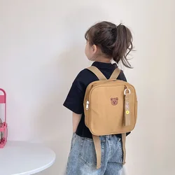 1 Piece Cute Baby Backpack for Boy Girl Korean Fashion Cute Cartoon Bear Toddler Backpack Portable Mini Backpack for Little Boy