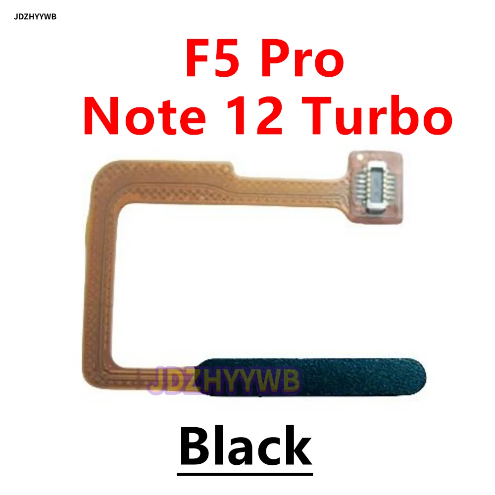 For Xiaomi Mi POCO F5 Pro For Redmi Note 12 Turbo Home Button Fingerprint Scanner Touch ID Menu Return Sensor Flex Cable Repair