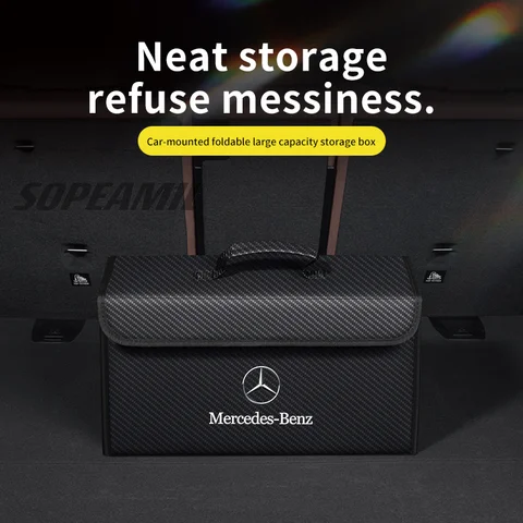 자동차 트렁크 수납 박스 접이식 정리 가방 메르세데스 벤츠 A B C E R S 클래스 A35 C43 GLA GLB GLC GLK SLK CLA CLS ML GL SL