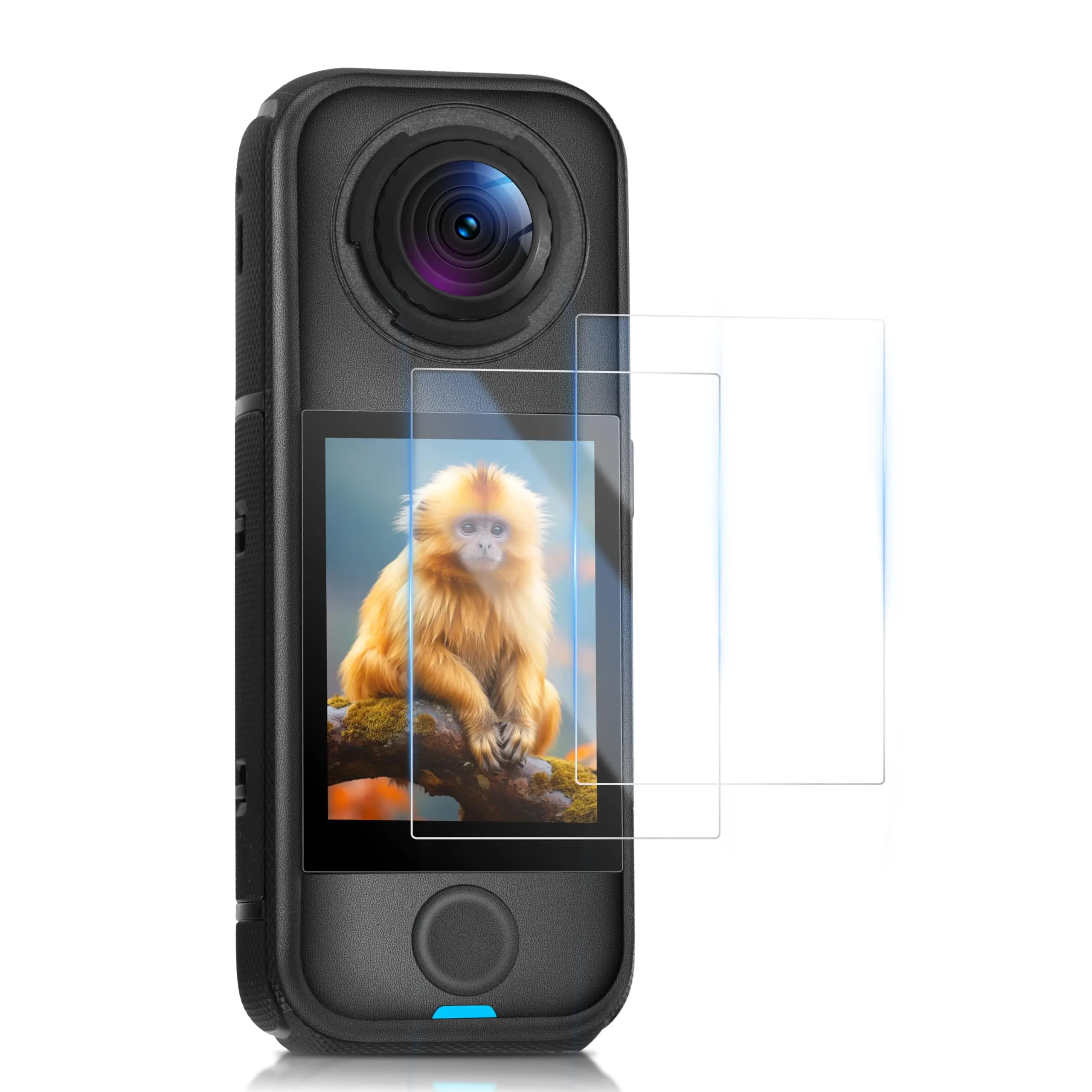 2 Pack Screen Protector for Insta360 X4 Air Accessories 9H Hardness Full Coverage Tempered Glass Screen Protector Film
