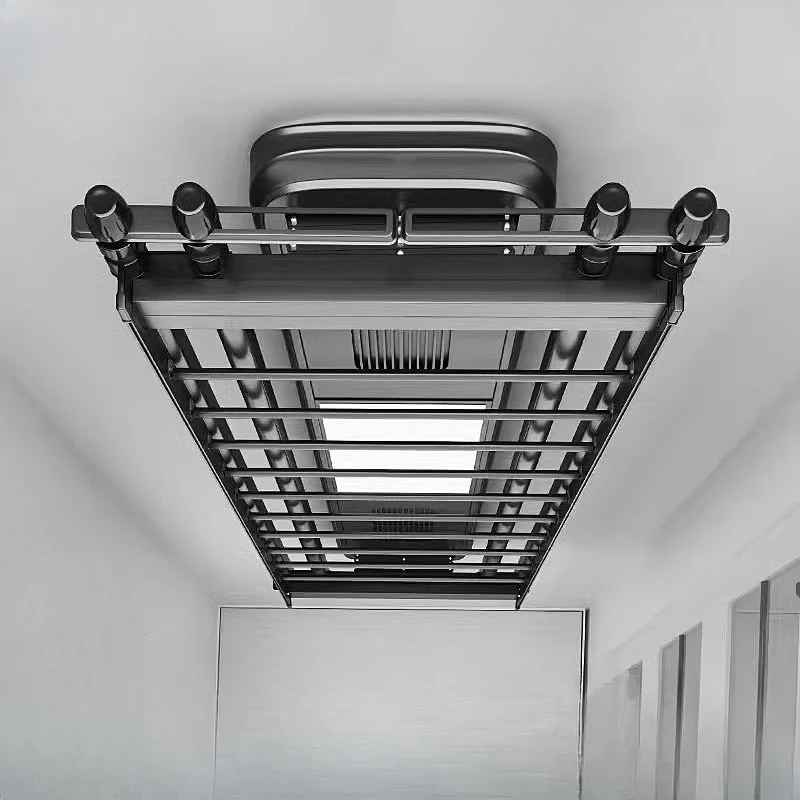 

Household electric drying rack automatic remote control lifting and retractable clothes rod machine
