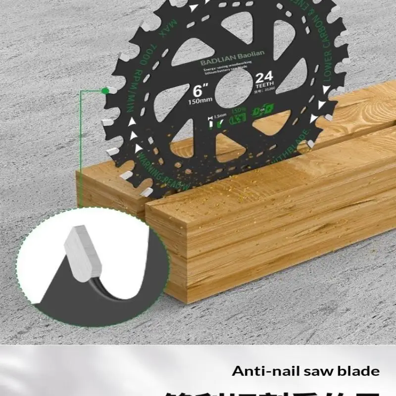 110mm/125mm/150mm Kreissägeblatt für Holzbearbeitung mit Wechselzähnen 4/5/6 Zoll Sägeblatt für Schneidemaschinen Energiesparender Typ – Detail 7
