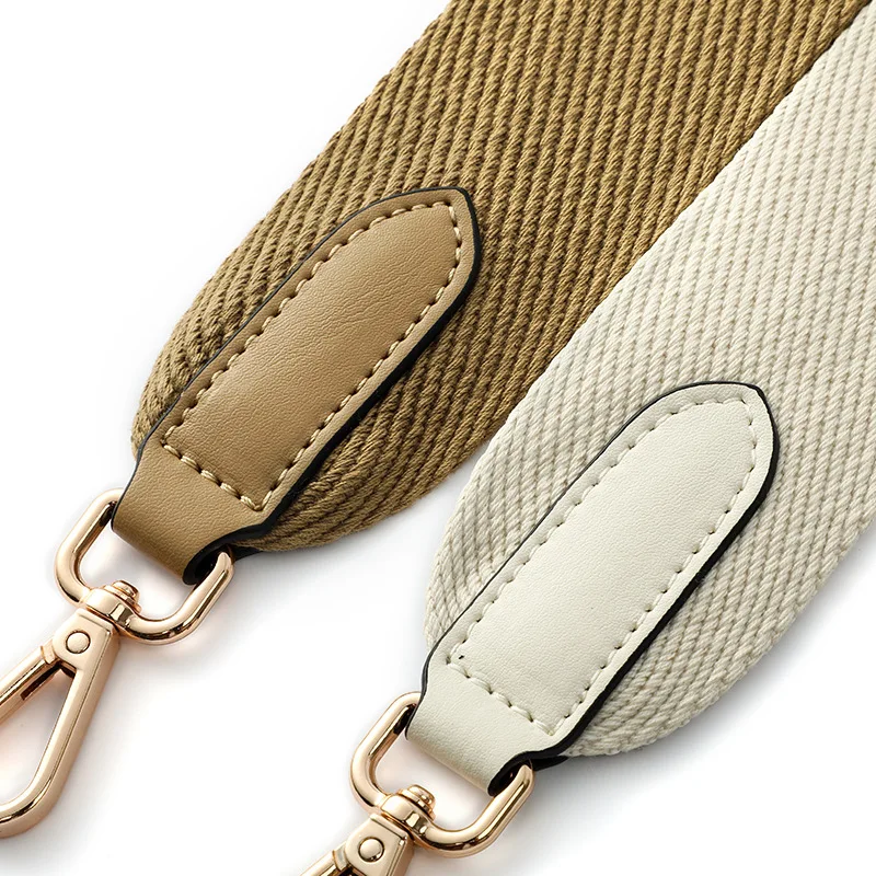 Solid Color Fabric 5cm Width Nonadjustable Handbag Strap Bags Replacement Shoulder Strap 2 Colors