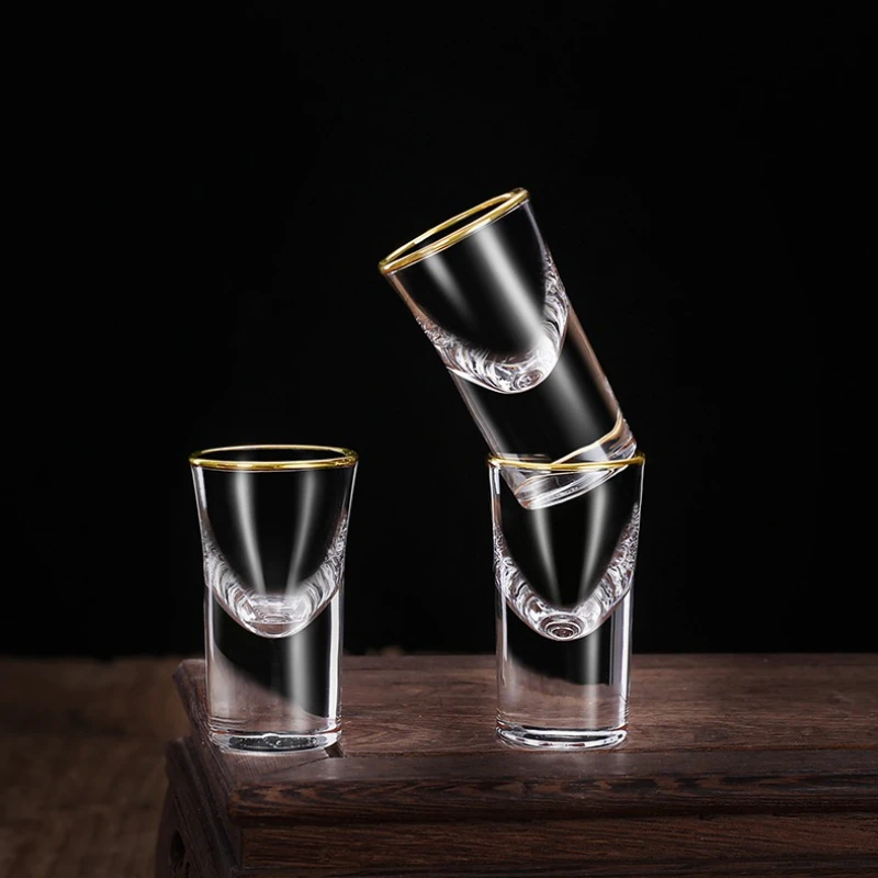 10ml/20ml/31ml High End Whiskey Glass Bar Transparent Cocktail Glass Creative Small Wine Glass Thickened Spirits Cup Scotch Cup