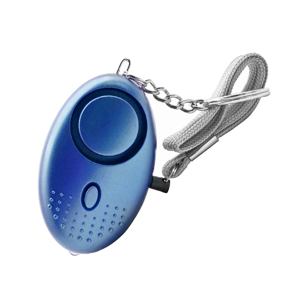 Alarm Keychain Safety Personal Keyring Emergency Portable Pocket Warning Sound Equipment Children Elderly Purple