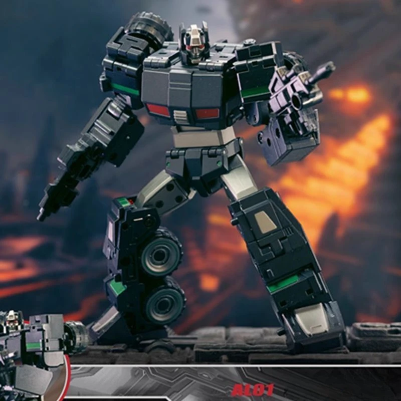 【Em estoque】Fãs de mod de brinquedo transformados AL-01T AL-01S AL-01H Brinquedos humanos em movimento, modelos de robô em movimento, decoração de mesa presente para menino