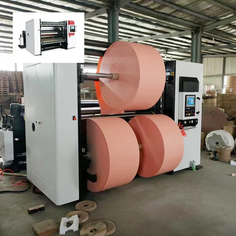 automatic bopp tape slitting machine rewinding fabric plastic film pvc paper roll slitting machine