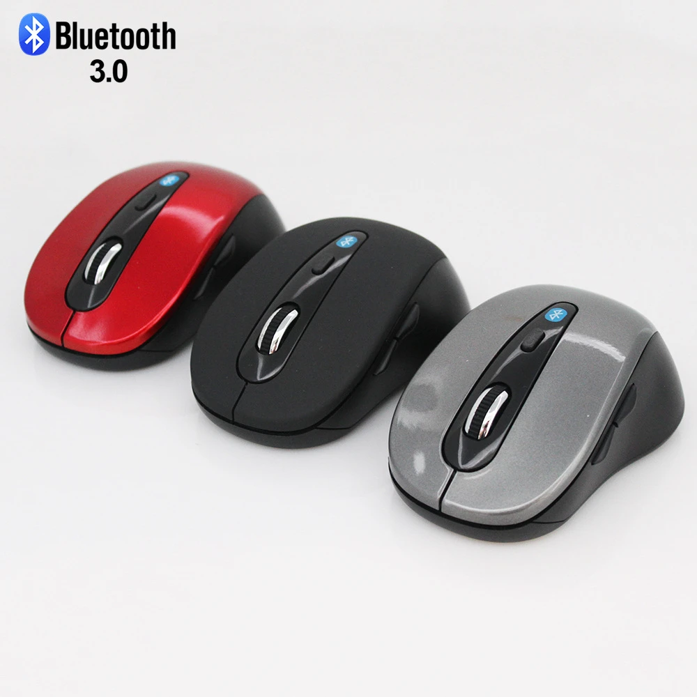Mouse para jogos sem fio Bluetooth BT Optical Computer Mouse 1600 DPI 6 botões PC Gamer Office 3D Mouse para iPad Laptop Phone
