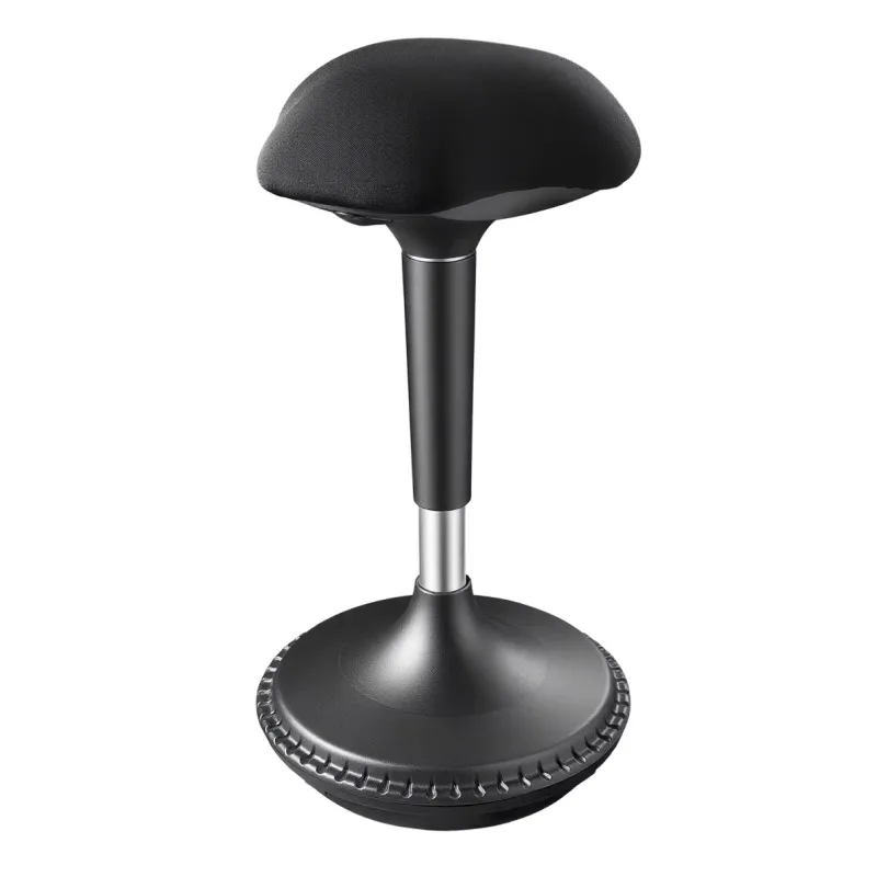 Ergonomically designed height-adjustable rocking stools, standing chairs, and flexible seats