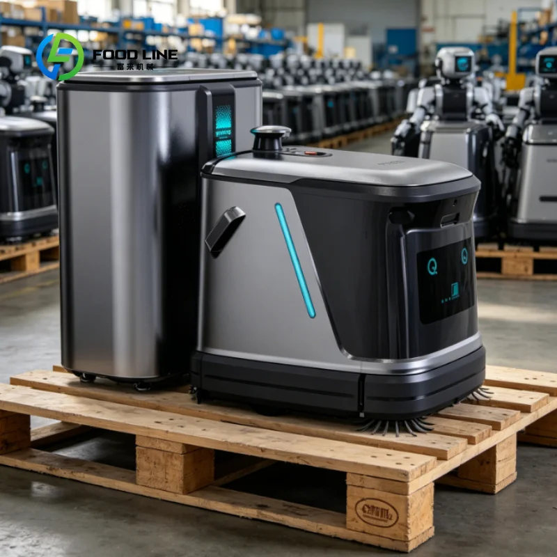 Customized Industrial Unattended Floor Cleaning Robot,Smart Cleaning Robot 3-in-1 Sweep Mop for 24H Mall Ground Cleaning
