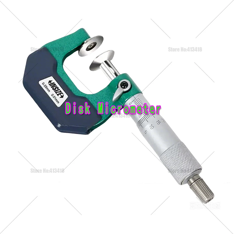 INSIZE brand Electronic Disc Micrometer 0-25mm 25-50mm 50-75mm 75-100mm Industrial Quality DIN Grade Outside Disk Micrometer