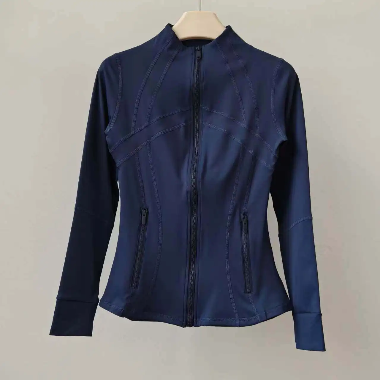 Yoga Clothing Jacket Women Slimming Running Training Sports Stand-up Collar Long-sleeved Fitness Clothing Body-slimming Pilates - view 6