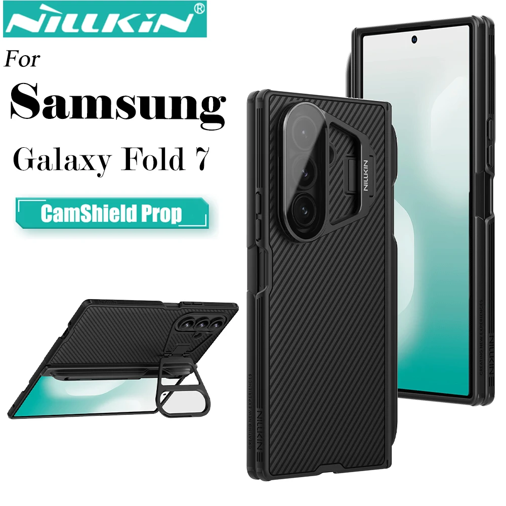 

Nillkin Flip Cover Case For Samsung Galaxy Z Fold 7 Phone Cases Flip Lens Camera Stand Protective Back Cove(S Pen version)