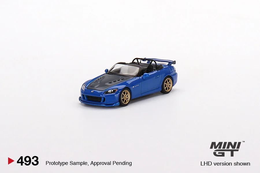 MINIGT Honda Civic Type R Crystal Black Pearl S2000 (AP2) CR  GT3 EVO22 #55 ARTA  S Grand Prix Diecast Diorama Car Model Toys