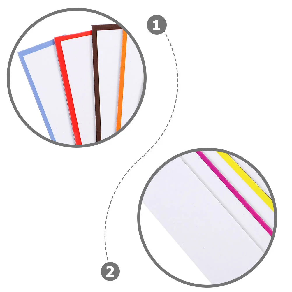 

40Pcs Magnetic Labels Dry Erase Writable Small Name Plate Tags for Whiteboards Home Use Magnetic Sticker Notes