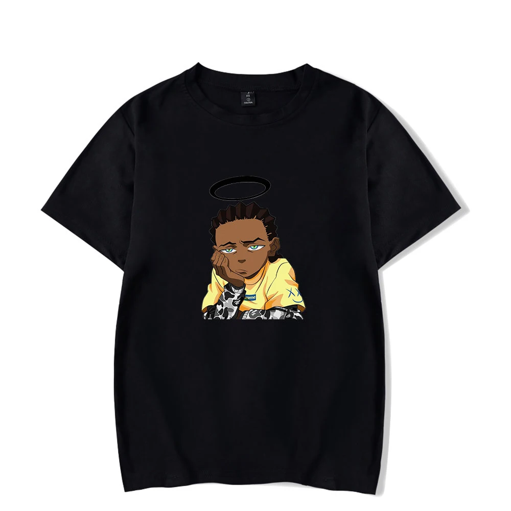 

2026 The Boondocks Tshirt O-Neck Men's T-shirt Women Short Sleeve Tshirts Casual Unisex America Cartoon The Boondocks Clothes