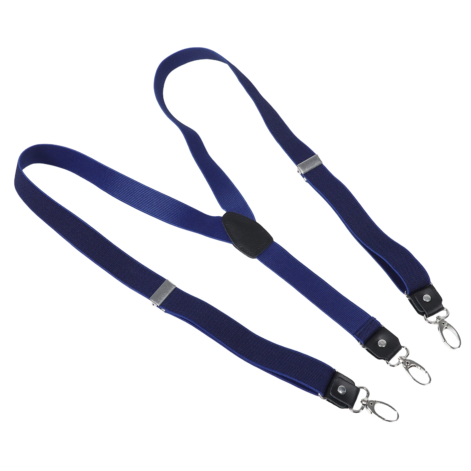 

Adult Hook Suspenders Adjustable Durable Metal Hooks Clip On For Men Heavy Duty Pant Hooks Hidden Suspenders Cowhide Strap