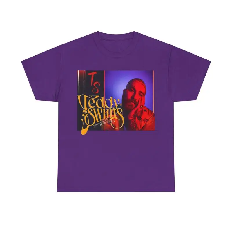 

Новая футболка Teddy Swims Purple Singer For Fans S 5XL 1LU1457