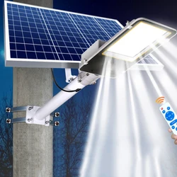 Farola Solar para exteriores, lámpara de pared impermeable IP67 con Control remoto para jardín y casa