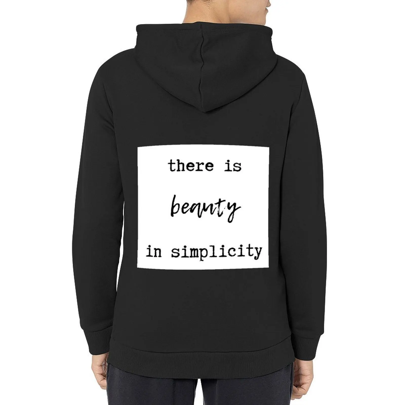 

there is beauty in simplicity Hoodie male clothes autumn jacket men japanese style mens clothes tracksuit