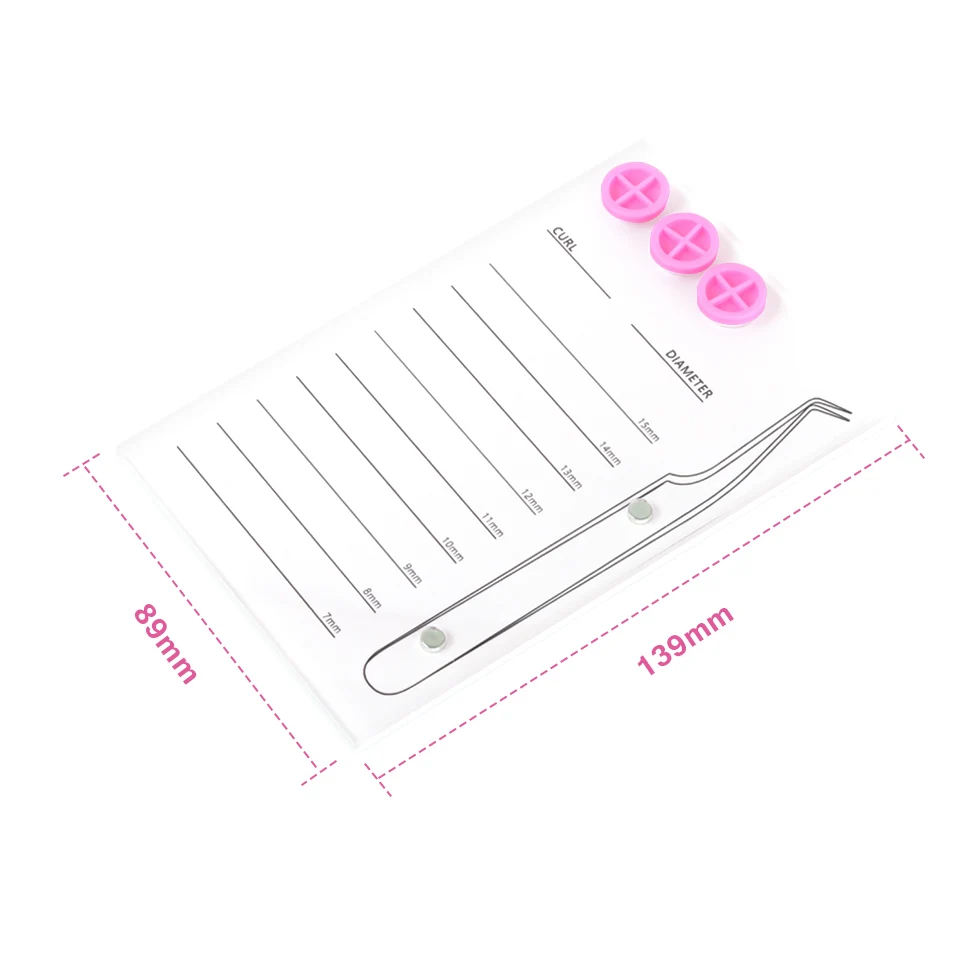 Individual Eyelash Holder Eyelash Extension Glue Pallet Metal Tweezers Fixed Magnet Bracket Acrylic Board for Lashes Display