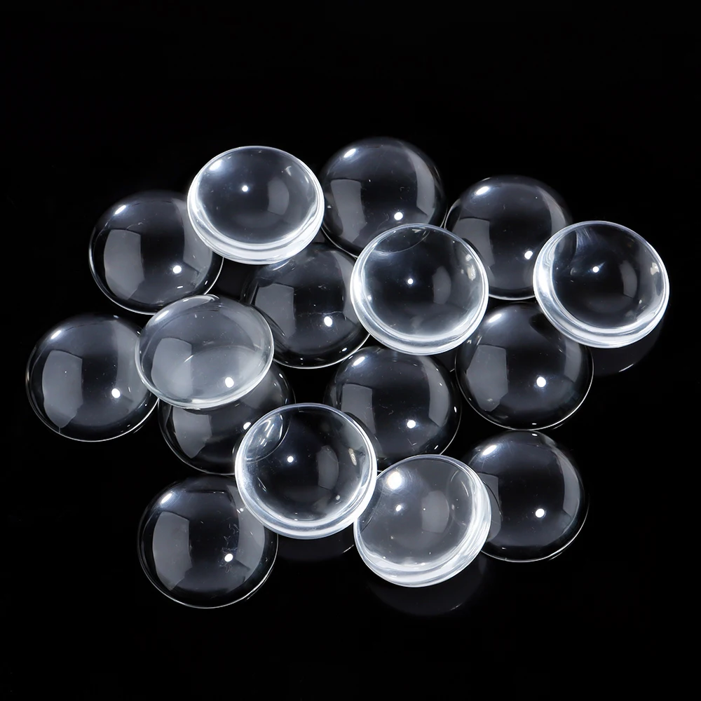 2-50Pcs Round Flat Back Glass Cabochon 6 8 12 20 25mm Transparent Clear Crystal Cabochon Cameo For Jewelry Making Diy Supplies image 6
