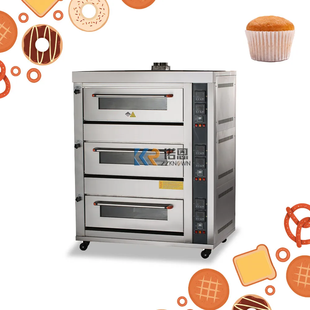 Electric Baking Oven Gas Cookies Biscuits Dutch Drying Ovens Cake Baking Equipment Bread Making Machine for Sale