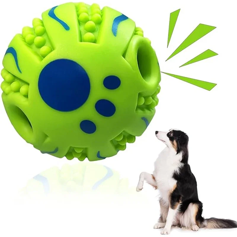 

Wobble Wag Giggle Ball Dog Toy Fun Giggle Sounds When Rolled or Shaken Pets Know Best As Seen On TV