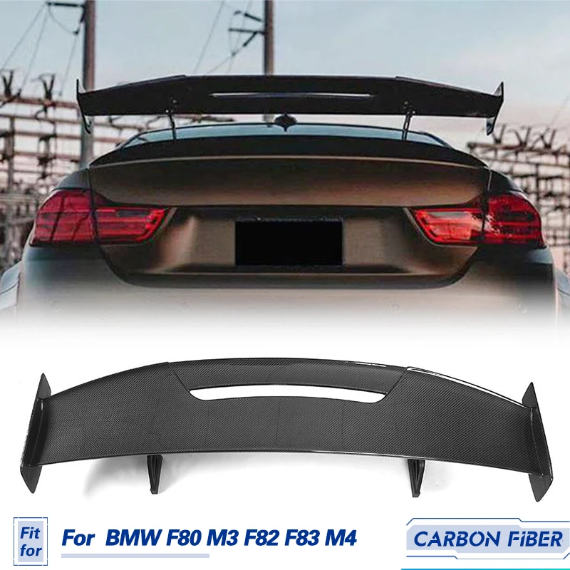 Universal Car Rear Trunk Spoiler Wings Carbon Fiber for BMW M2 F87 M3 E90 E92 F80 M3 F82 F83 M4 Rear Spoiler Boot Lid Wing Lip