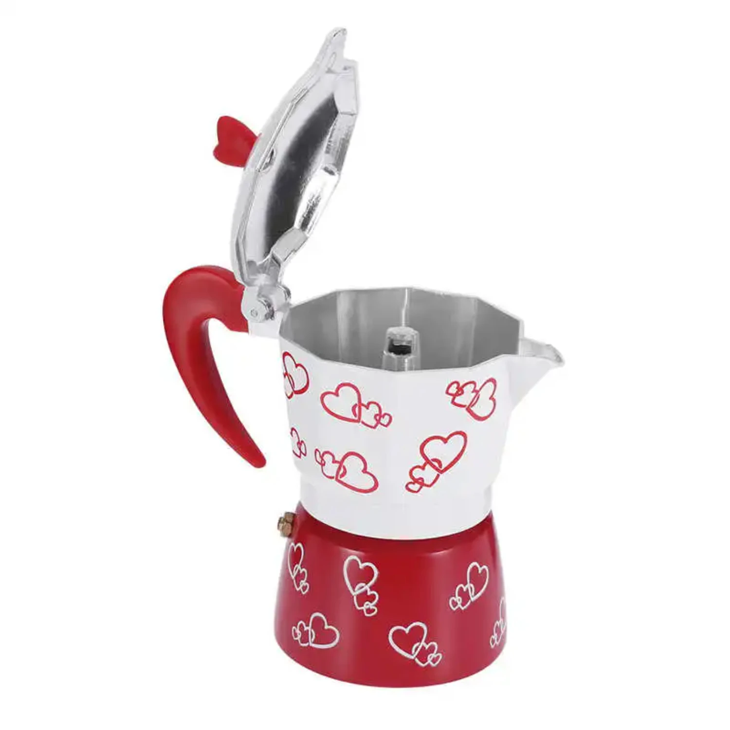 Olla de aluminio italiana para Espresso Moka, perfecta para uso doméstico y de oficina, gran cafetera de mano, hervidor de café, nuevo