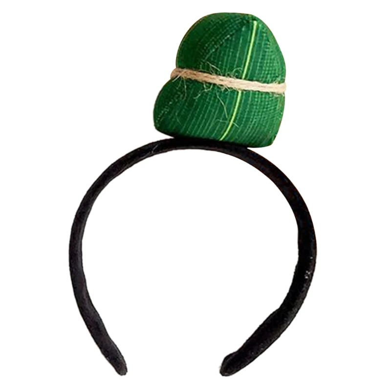 Simulation Rice Dumping Hairhoop for Dragon Boat Festival Child Adult Hairclip