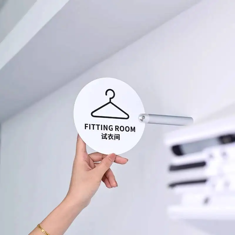 Shopping Mall & Hotel Metal Double-sided Side-mounted Signage – Men’s & Women’s Restroom Signs Fitting Room Signs