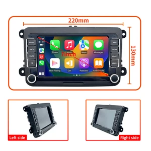 Adequado para volkswagen polo bora golf 5 6 passat radiocc b6 \ 7 jetta tiguan android 13 navegação gps bluetooth apple rádio do carro 12 principais vendas multimídia vw bora - №6