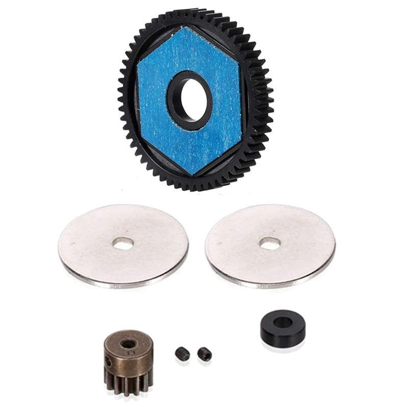 56T Spur Gear 13T Motor Gear Gearbox Transmission Gears Set for 1/10 RC Crawler Car Axial SCX10 SCX10 II Upgrade Parts