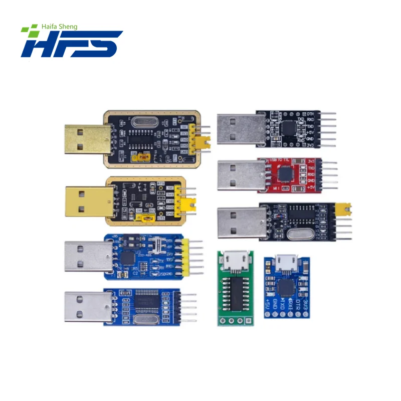 CH340 module, USB to TTL CH340G, CH340G, with small wire brush board, STC microcontroller, USB to serial Instead PL2303