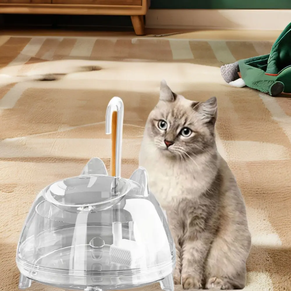 

1.8L Cat Water Fountain Clear Live Water Circulation Automatic Water Drinking Fountain USB interface Silent Pet Water Feeder