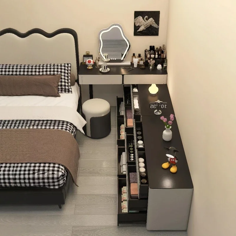 

Dresser 2024 new solid wood makeup table chest integrated modern bedroom simple small apartment