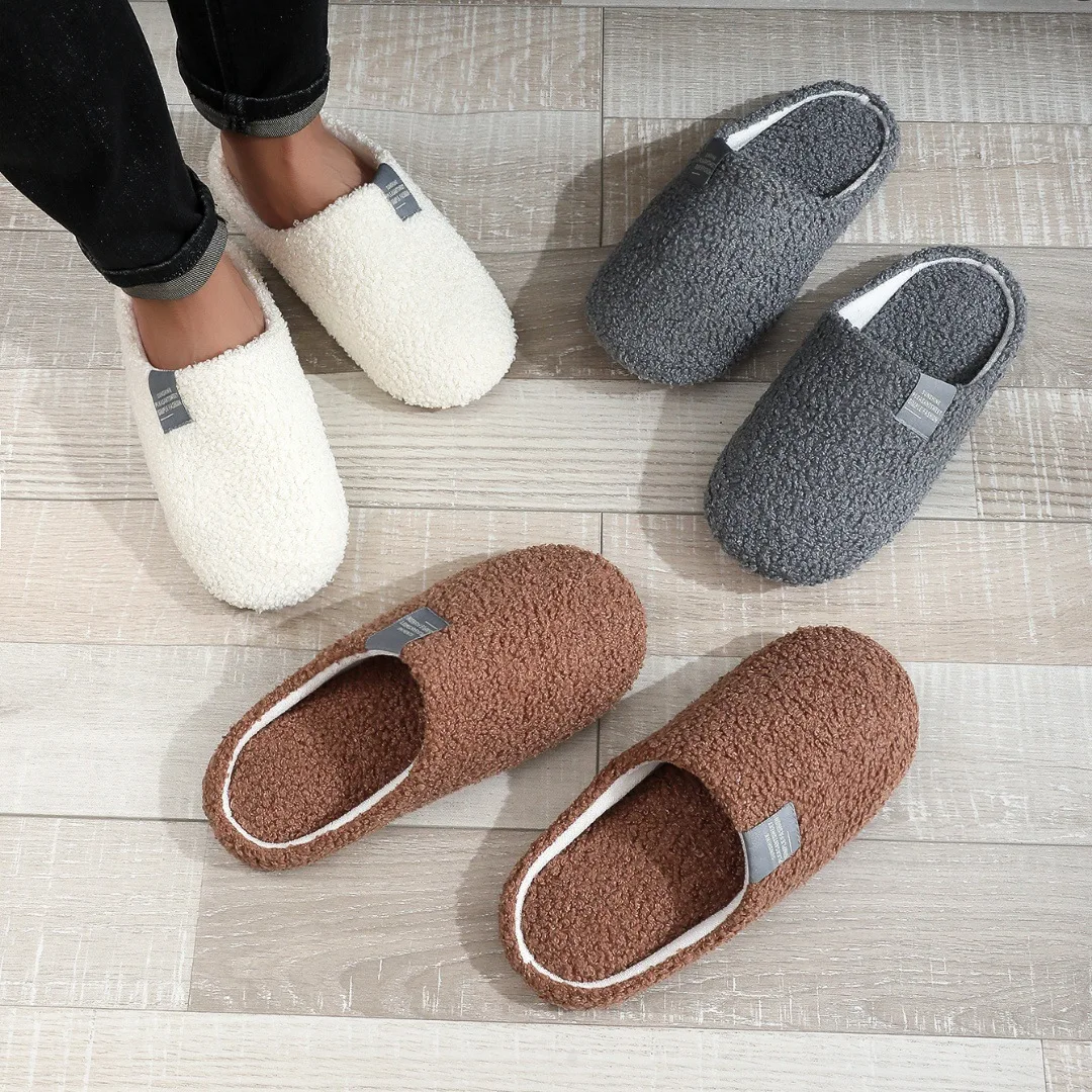 Fashion Women Slippers Soft Sole House Cotton Slippers with Quiet Lightweight Indoor Home Shoes