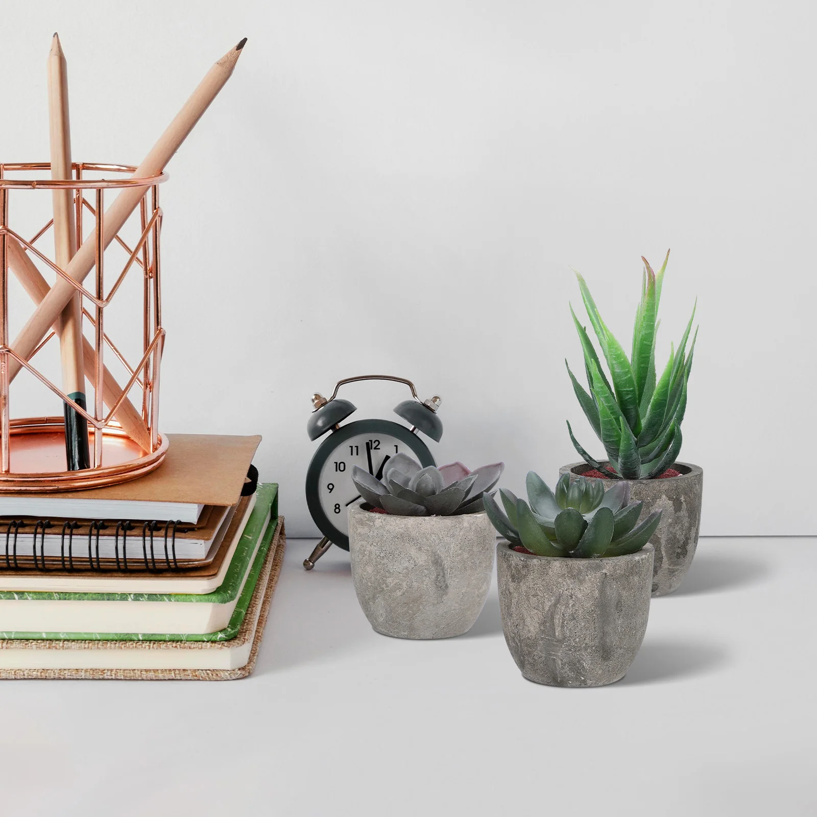 

3pcs Fake Plant Bonsai Artificial Decorative Simulation Plants for Office Bedroom Living Room Balcony Windowsill Lifelike Long