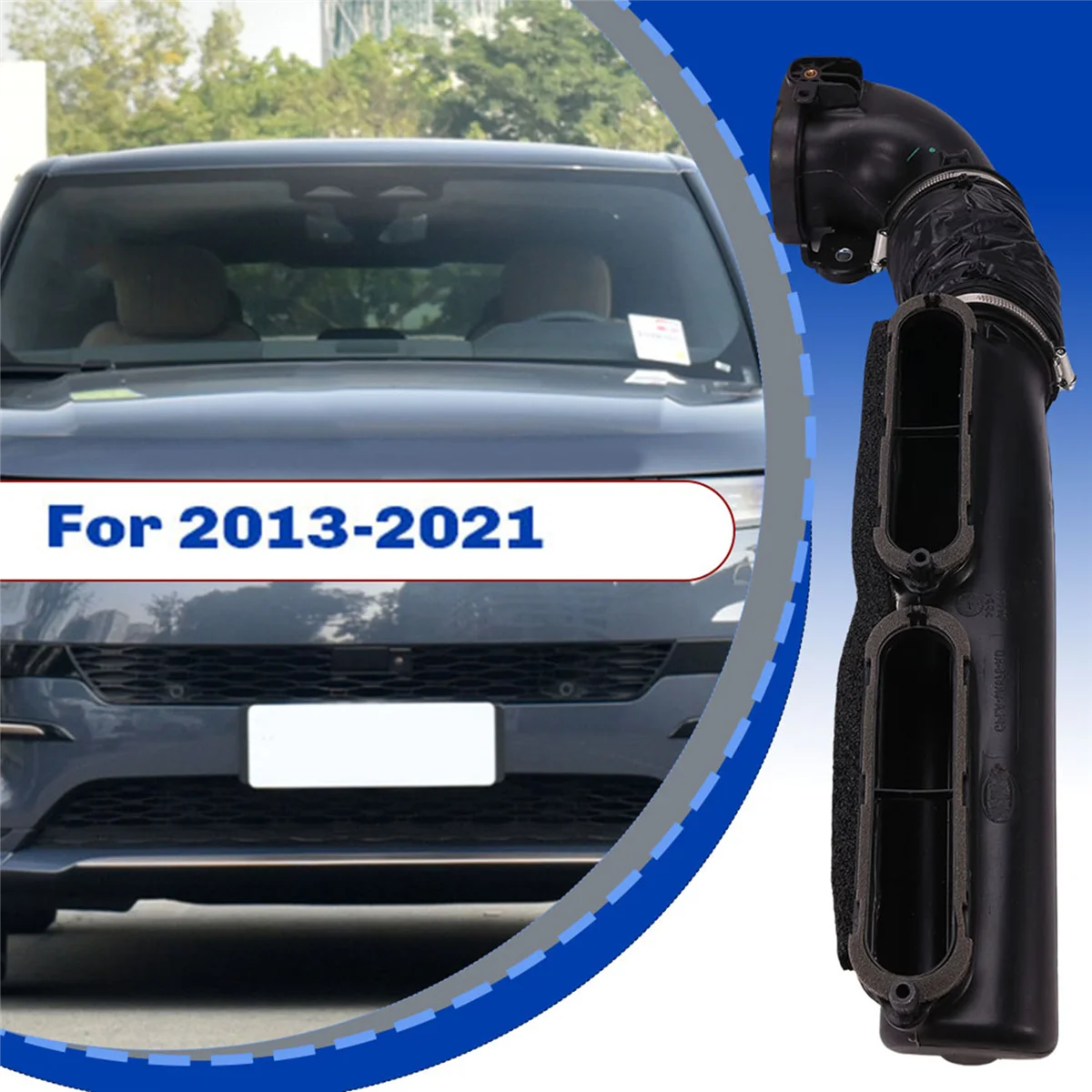 

T48C_Front Engine Air Intake Hose for Land Rover Range Rover 2013-2021 Range Rover Sport 2014-2021 LR049314