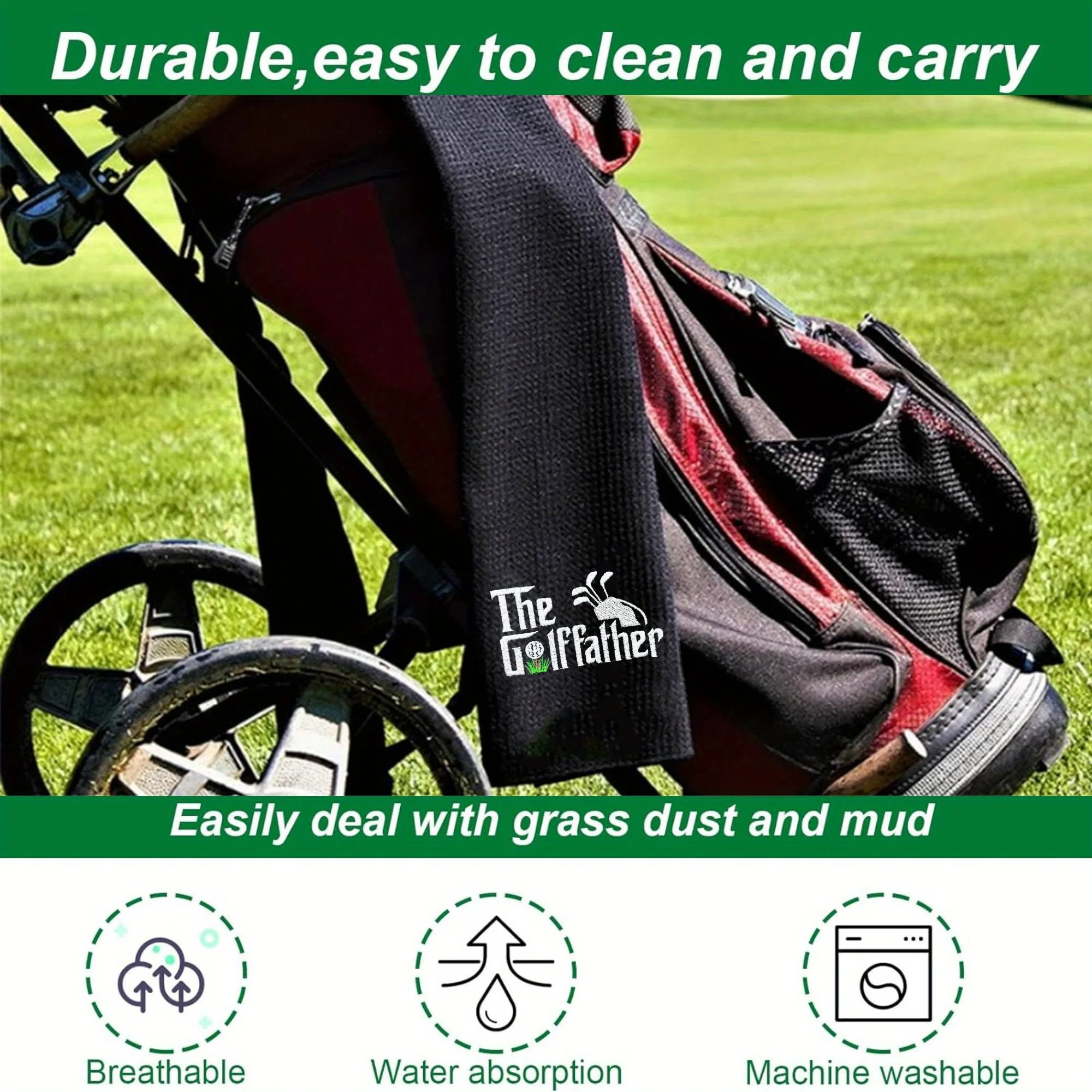 Funny Golf Towel Gift for Dad Funny Golf Towel for Men Retirement Gifts for Men Golfer Embroidered Golf Towels for Golf Bags