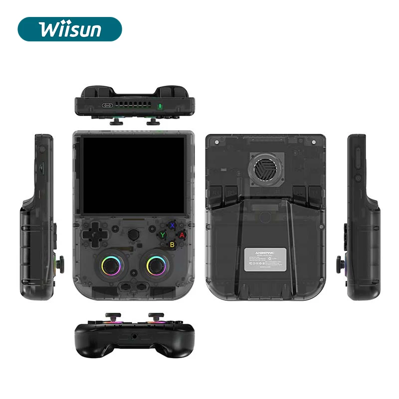 Jo RG406V Retro 4 Inch IPS Screen Handheld Game Players 64-bit Game Screen RGB Lighting 128GB 4000+ Pocket Video Games Player