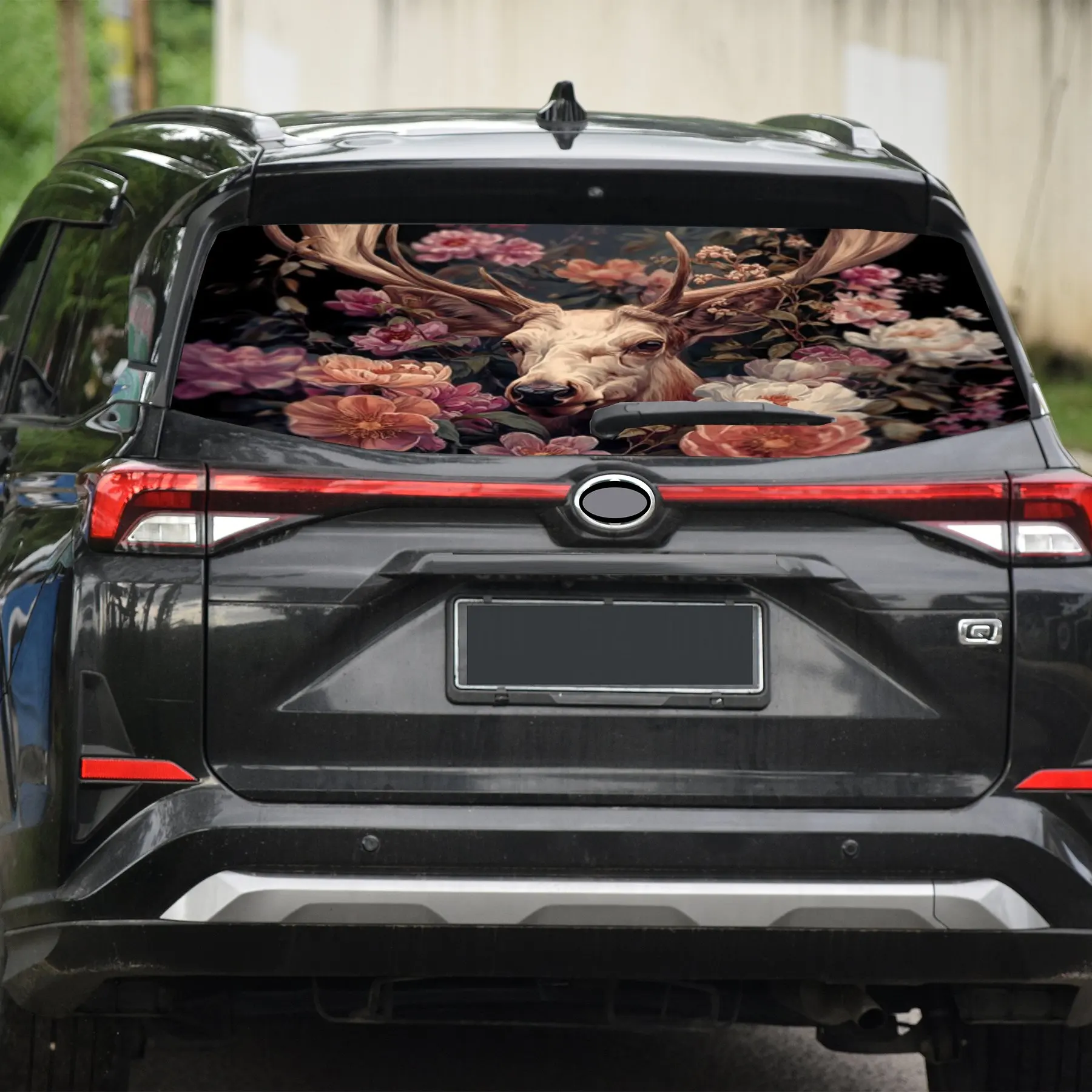 ملصق نافذة السيارة الخلفي المقاوم للماء ذاتي اللصق من مادة PVC، سهل اللصق دون السقوط، وات #4