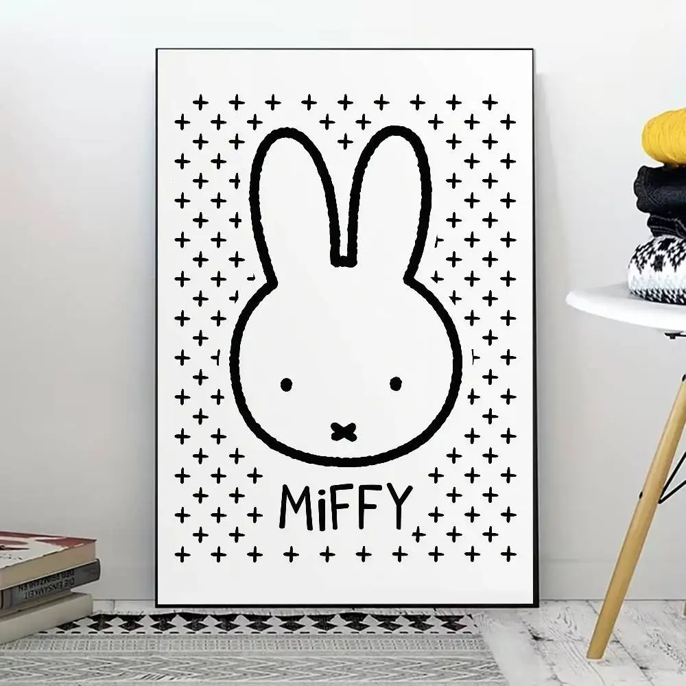 M-Miffy Kawaii Poster for Modern Decor in Home Offices, Bedrooms, Living Rooms, Kitchens, Bathrooms.