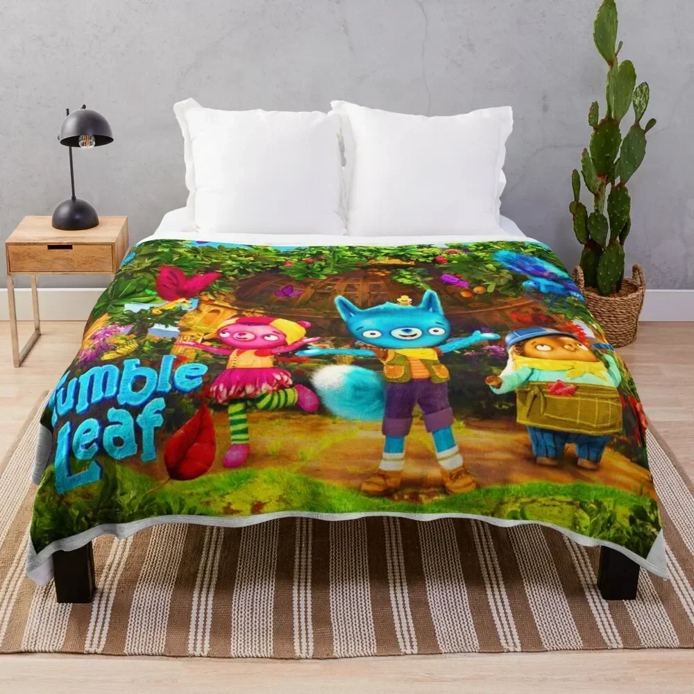 

Tumble Leaf characters tumble leaf season 5 stuffed animal birthday Throw Blanket Outdoor Soft Blanket for Picnic Beach Camping