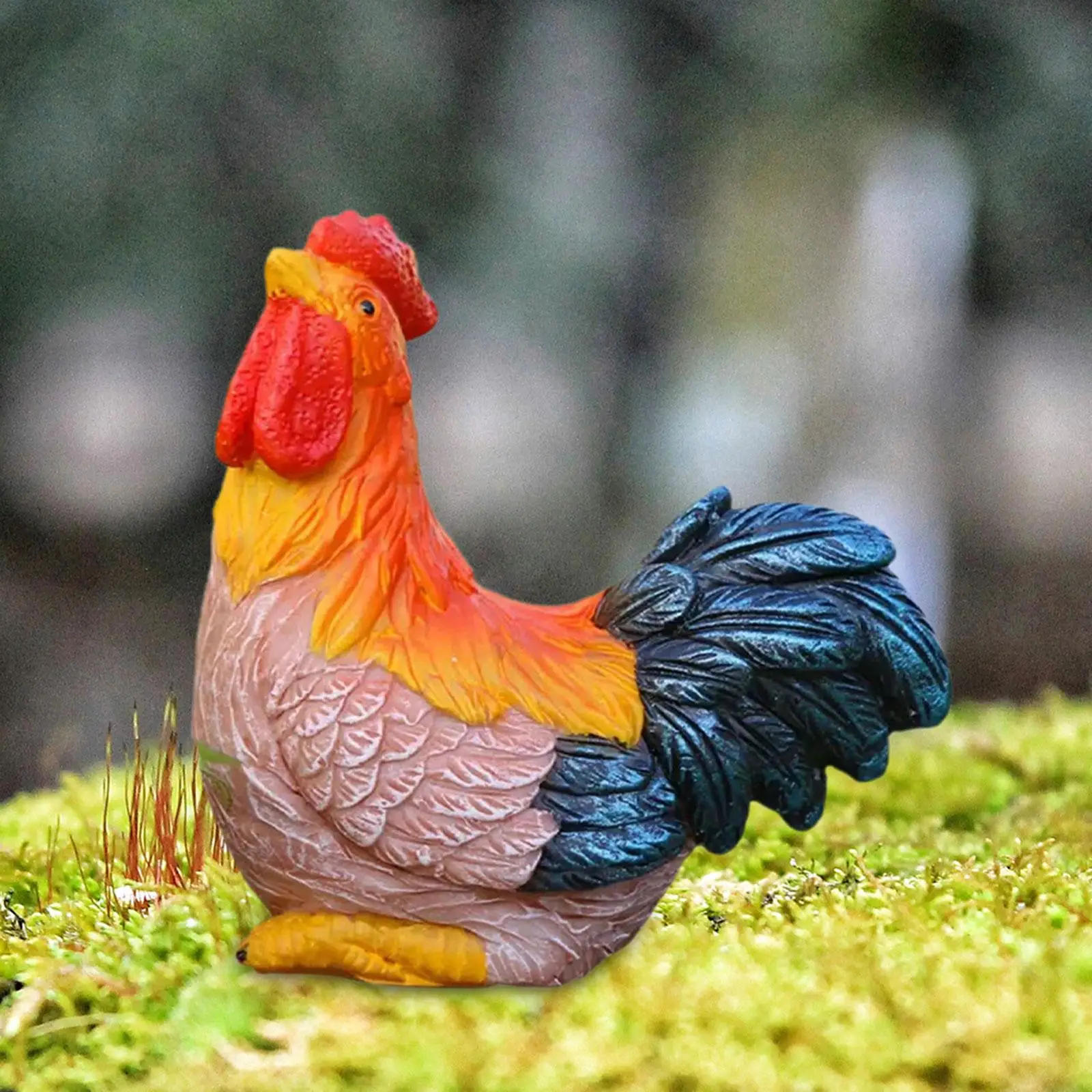 

Фигурка курицы, маленькая садовая статуэтка, скульптура животного, настольное украшение для дома и офиса