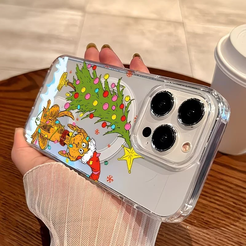 Puppy themed Christmas party C - Clear Magsafe Case のレビューと価格