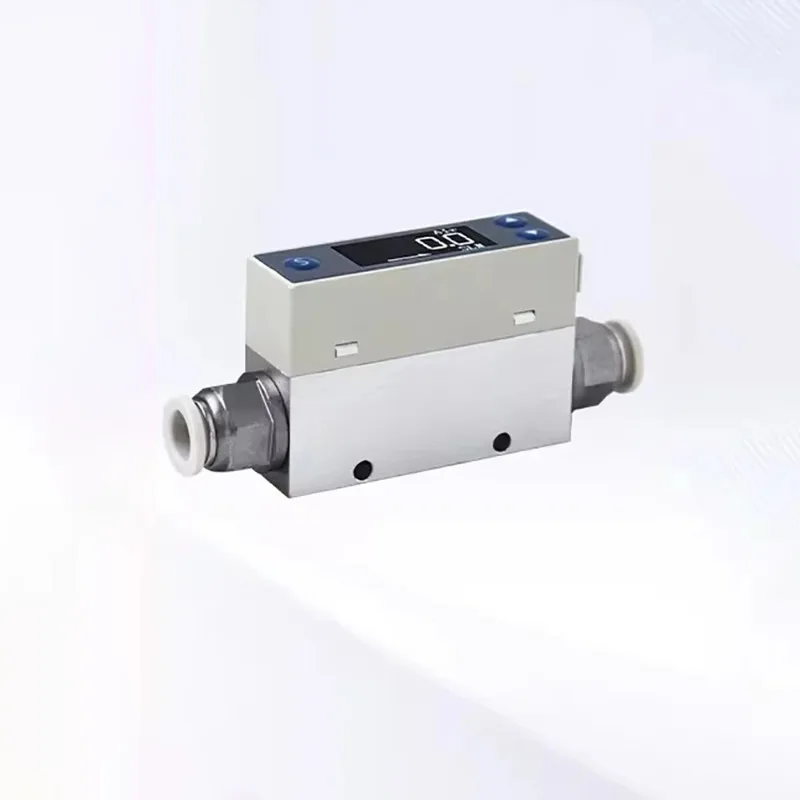 DC 24V Lab Digital Thermal Gas Mass Flow Meter Sensor 0-200 Ml/min For Air/O2/N2/CO2/Ar